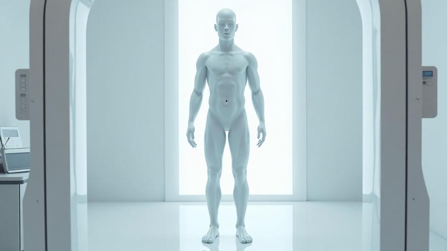 Scanner corporal 3D para avaliação corporal